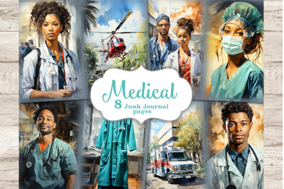 Medical Junk Journal Pages | Ephemera Art