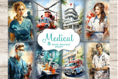 Medical Junk Journal Pages | Nurse Printables