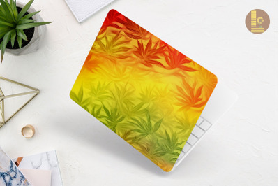 Cannabis-themed Tie Dye Laptop Skin