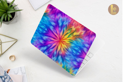 Neon Tie Dye Pattern Laptop Skin