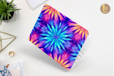 Neon Tie Dye Pattern Laptop Skin