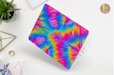Neon Tie Dye Pattern Laptop Skin