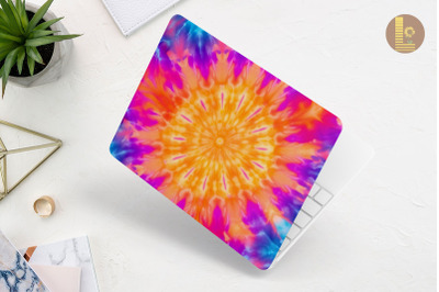 Bright Vivid Tie Dye Pattern Laptop Skin
