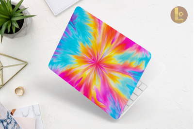 Bright Vivid Tie Dye Pattern Laptop Skin
