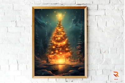 Beautiful Christmas Tree Wall Art