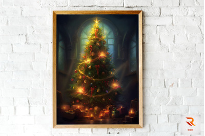 Beautiful Christmas Tree Wall Art