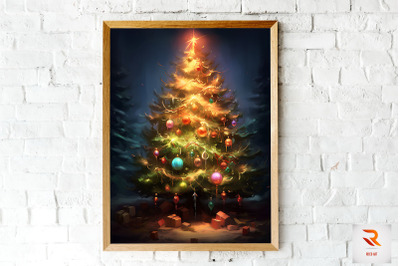 Beautiful Christmas Tree Wall Art