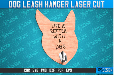 Dog Leash Hanger Laser Cut SVG | Laser Cut File | CNC Files