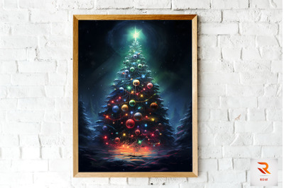 Beautiful Christmas Tree Wall Art