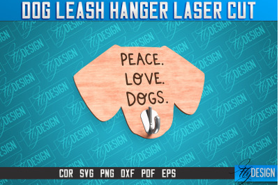 Dog Leash Hanger Laser Cut SVG | Laser Cut File | CNC Files