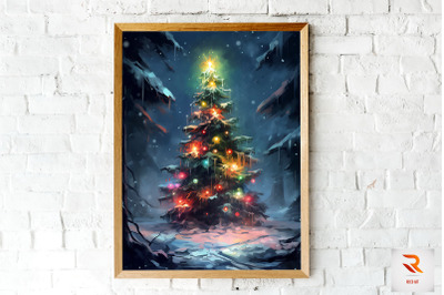 Beautiful Christmas Tree Wall Art