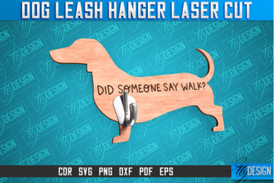 Dog Leash Hanger Laser Cut SVG | Laser Cut File | CNC Files