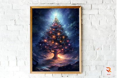 Beautiful Christmas Tree Wall Art