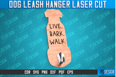 Dog Leash Hanger Laser Cut SVG | Laser Cut File | CNC Files