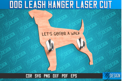 Dog Leash Hanger Laser Cut SVG | Laser Cut File | CNC Files