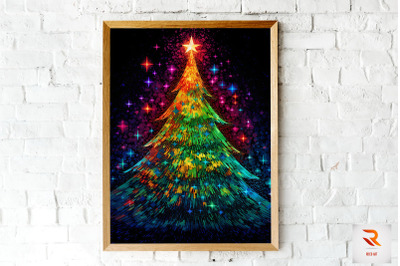 Vexel Art Christmas Tree Wall Art