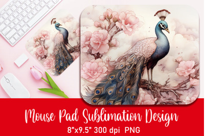 Peacock Mouse Pad Sublimation PNG