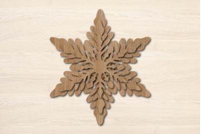 SVG, DXF, PNG, EPS, snowflake layered, Snowflake 3d