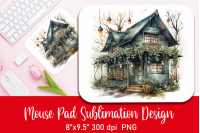 Santa&#039;s Village Mouse Pad Sublimation PNG