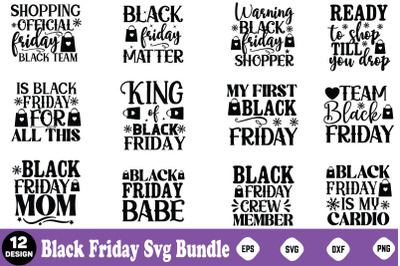 Black Friday SVG Bundle/ Black Friday