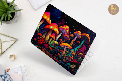 Trippy Mushroom Forest Laptop Skin