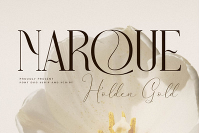 Narque Holden Gold Font Duo