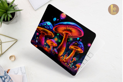 Realistic Tiny Mushroom Laptop Skin