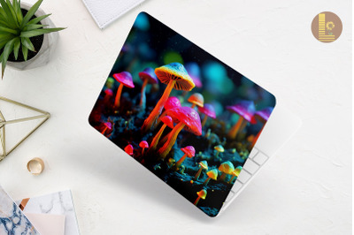 Realistic Tiny Mushroom Laptop Skin