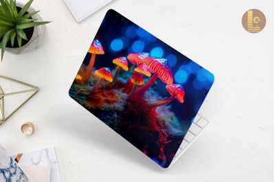 Realistic Tiny Mushroom Laptop Skin