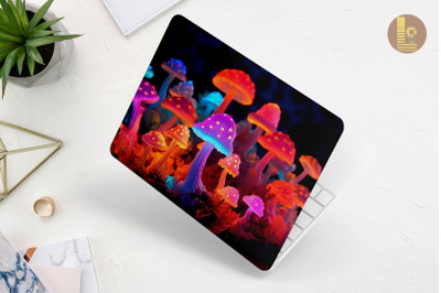 Realistic Tiny Mushroom Laptop Skin