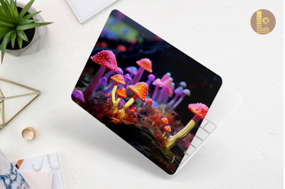 Realistic Tiny Mushroom Laptop Skin