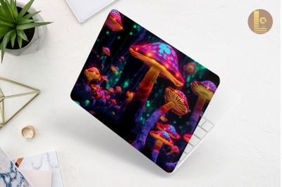 Realistic Tiny Mushroom Laptop Skin