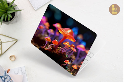 Realistic Tiny Mushroom Laptop Skin