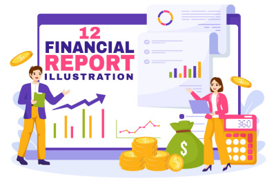 12 Financial Report Illustration