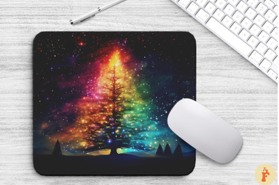 Amazing Colorful Xmas Tree Mouse Pad