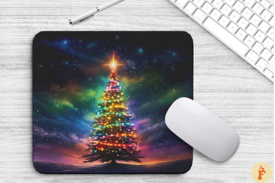 Amazing Colorful Xmas Tree Mouse Pad