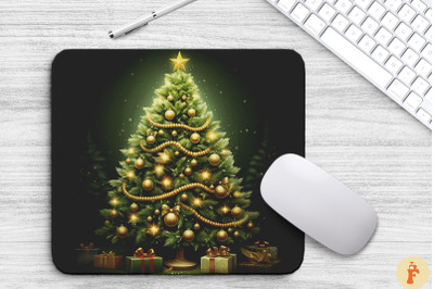 Beautiful Christmas Tree Mouse Pad
