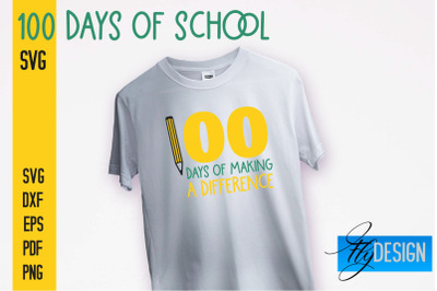 100 days of school SVG | Funny Quotes SVG Design | School SVG&nbsp;