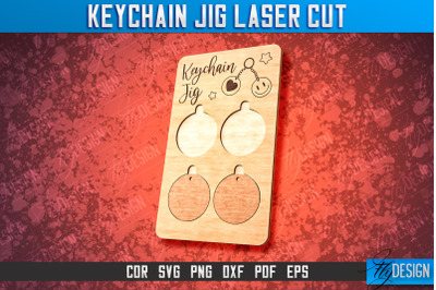 Keychain Jig Laser Cut SVG | Laser Cut SVG Design | CNC Files