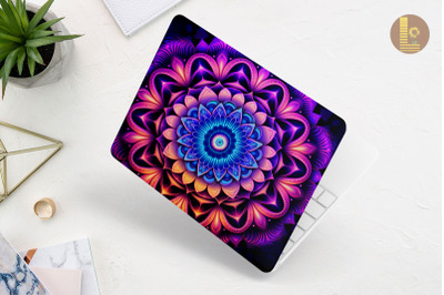 Whimsical Mandala Pattern Laptop Skin