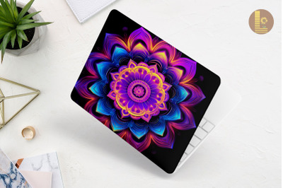 Whimsical Mandala Pattern Laptop Skin