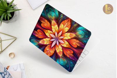 Abstract Fractal Flower Laptop Skin