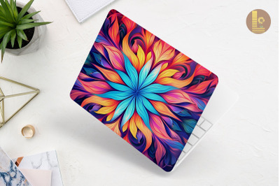 Colorful Harmonic Pattern Laptop Skin