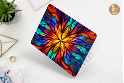 Colorful Harmonic Pattern Laptop Skin