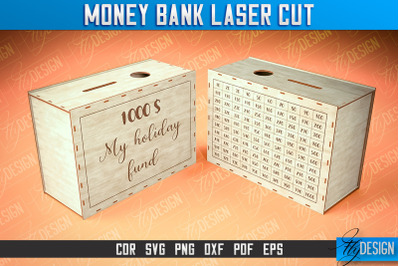 Money Bank Laser Cut | Box Laser Cut SVG Design