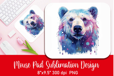 Watercolor Christmas Mouse Pad Sublimation PNG