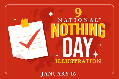 9 National Nothing Day Illustration