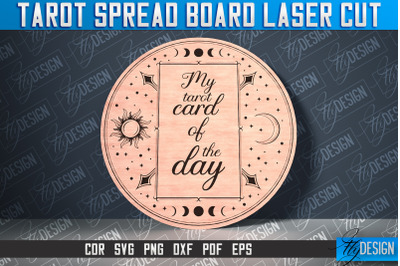 Tarot Spread Board Laser Cut SVG Design | Tarot Board SVG Design