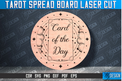 Tarot Spread Board Laser Cut SVG Design | Tarot Board SVG Design