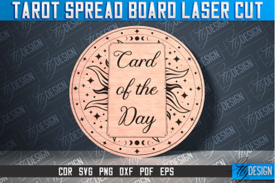 Tarot Spread Board Laser Cut SVG Design | Tarot Board SVG Design